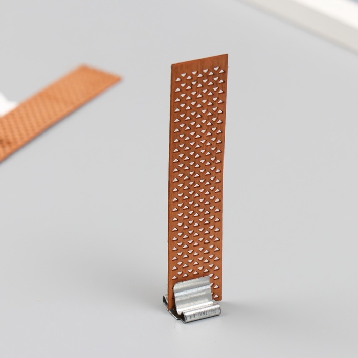 Фитиль для свечи дерево с металлическим держателем широкий набор 2 шт 2х9 см Фитиль для свечи дерево с металлическим держателем широкий набор 2 шт 2х9 см