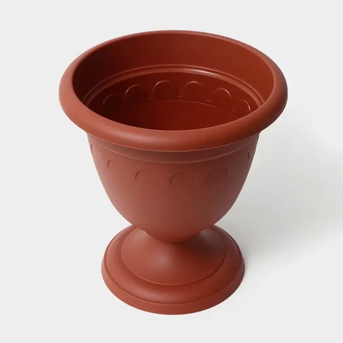 Вазон для цветов &laquo;Колывань&raquo;, 8.1 л, d=30 см, h=33 см, терракотовый