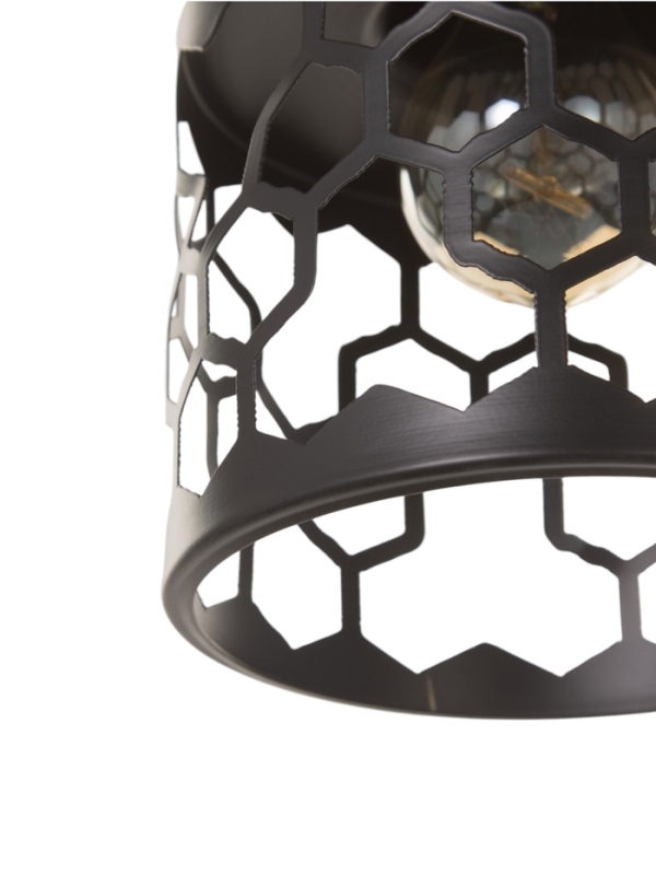 Светильник Светильник "Соты" 1х40Вт Е27 черный 15х15х21см