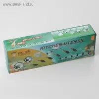 Набор кухонных принадлежностей &laquo;Стандарт&raquo;, 6 предметов, на подвесе, серебристый