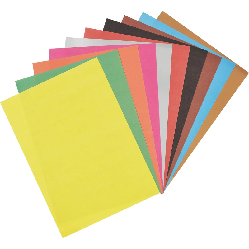 Бумага цветная 10л.10цв.А4 офсет (золото+сереб) Отличник