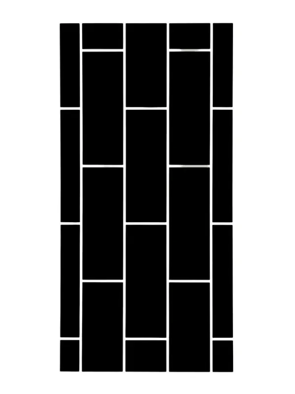 Панель самоклеящаяся 60*30 см кирпич черный