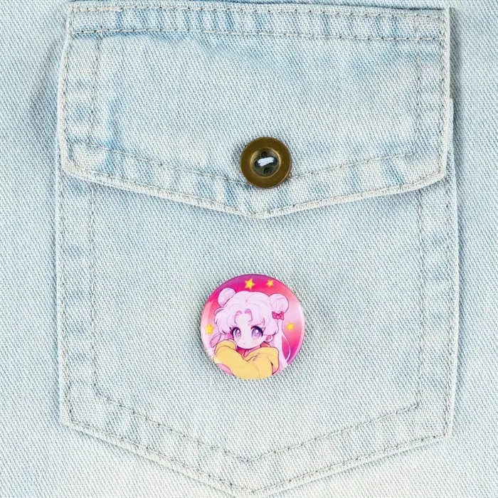 Значок металлический закатной «Милые анимешки», d=2.5 cм, МИКС