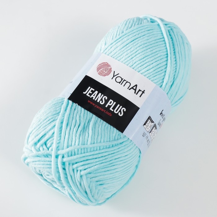 Пряжа для вязания спицами, крючком YarnArt, Jeans plus, 55% хлопок, 45% акрил, 160 м/100 г, (76 айсберг) Пряжа для вязания спицами, крючком YarnArt, Jeans plus, 55% хлопок, 45% акрил, 160 м/100 г, (76 айсберг)