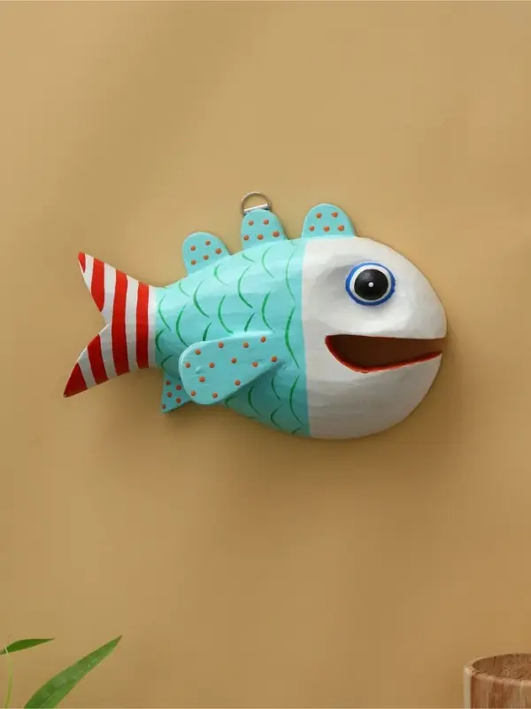 Панно  Панно "Рыба-хищник" дерево 20х12х4 см, цв. разноцветный