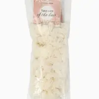 Резинка для волос "Каприс" (набор 2 шт) 7 см, молочный Резинка для волос "Каприс" (набор 2 шт) 7 см, молочный