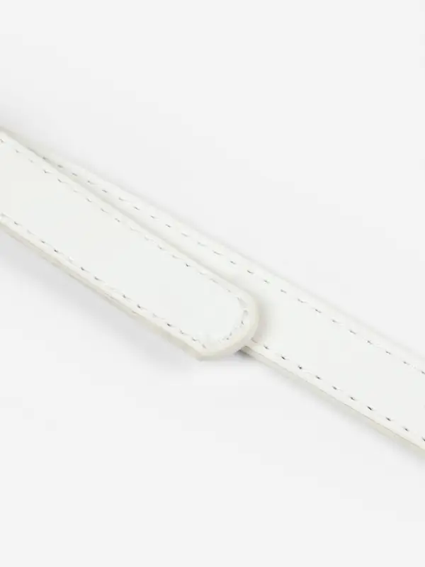 Ручка для сумки из экокожи, с карабинами, 125&times;1.8 см, цвет молочный