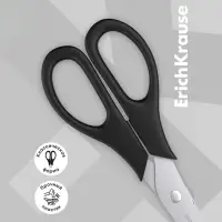 Ножницы для левшей ErichKrause Standard Left Hand, 17 см, лезвия из нержавеющей стали, ударопрочный пластик, европодвес