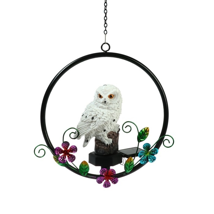 Садовый светильник на солнечной батарее «Полярная сова», 27 см, 1 LED, свечение тёплое белое Садовый светильник на солнечной батарее «Полярная сова», 27 см, 1 LED, свечение тёплое белое