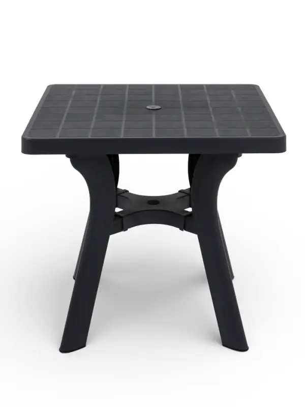 Стол садовый &laquo;Атлант&raquo;, 80&times;80&times;76.5 см, квадратный, пластиковый, цвет графитовый