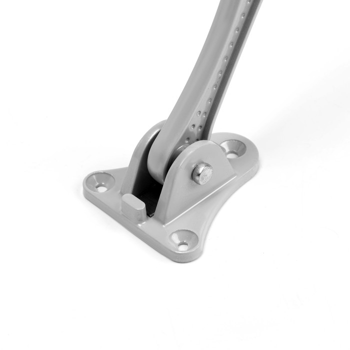 Фиксатор дверной Фиксатор дверной "АЛЛЮР" КН-130 WW, "козья ножка", цвет Серый