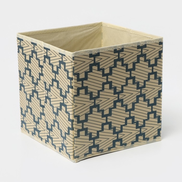 Короб стеллажный для хранения Доляна «Гэтс», 25×25×25 см, цвет бежевый Короб стеллажный для хранения Доляна «Гэтс», 25×25×25 см, цвет бежевый
