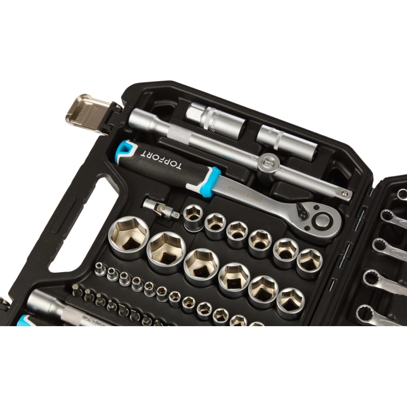 Набор инструмента Topfort 82 предметов 1/4 и  1/2