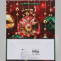 Пакет подарочный &laquo;Новогодняя коллекция&raquo;, 26&times;12&times;32 см