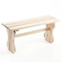 Лавка деревянная, резная №2 90х42х30 см