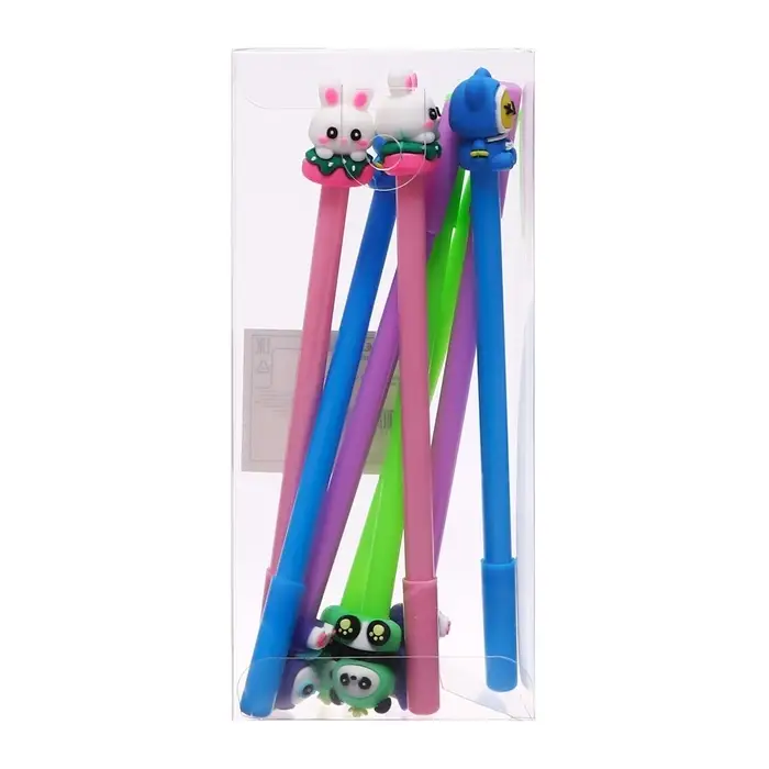 Ручка - прикол гелевая &laquo;Зверушки&raquo;, синий стержень, МИКС