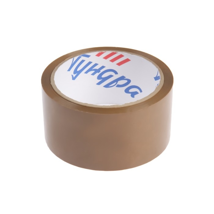 Лента клейкая ТУНДРА, коричневая, 45 мкм, 48 мм х 45 м Лента клейкая ТУНДРА, коричневая, 45 мкм, 48 мм х 45 м