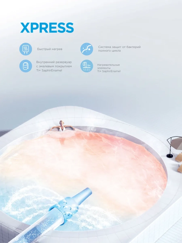 Накопительный водонагреватель MWH-1020-KVMU, под раковиной