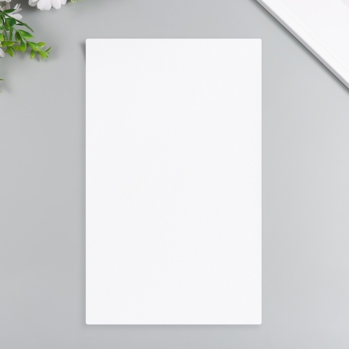 Лист для творчества иск.кожа Лист для творчества иск.кожа "Рисунок Личи" белый лист 33х20 см толщина 1 мм