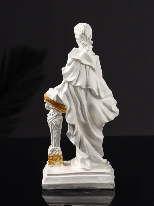 Фигура "Моцарт" 15х7 см , белый с позолотой