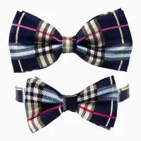 Галстук - бабочка для мальчика и папы &laquo;Набор для фотосессии&raquo;, 2 шт., синий, M&B