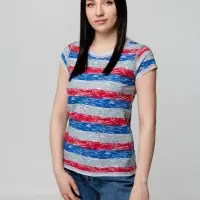 Футболка женская RAYET LADY двусторонняя, красный/синий, размер S