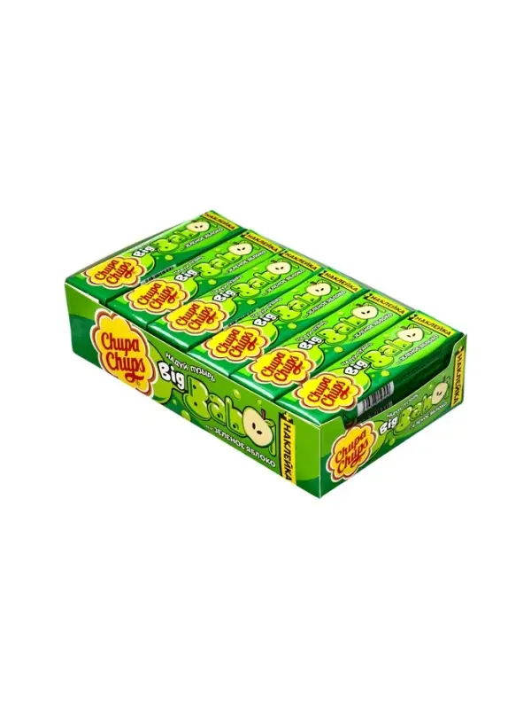 Жевательная резинка Chupa-Chups big babol Яблоко 21 г Жевательная резинка Chupa-Chups big babol Яблоко 21 г