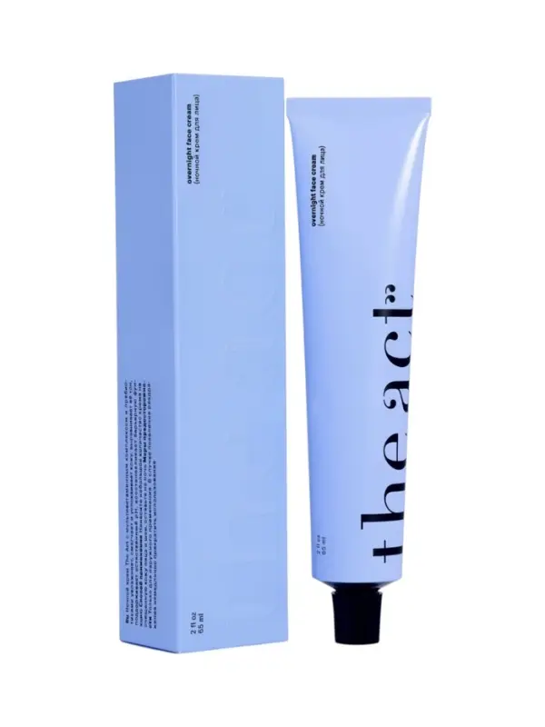 Крем-суперфуд для лица ночной The Act с пребиотиками и маслом моркови, 65 мл