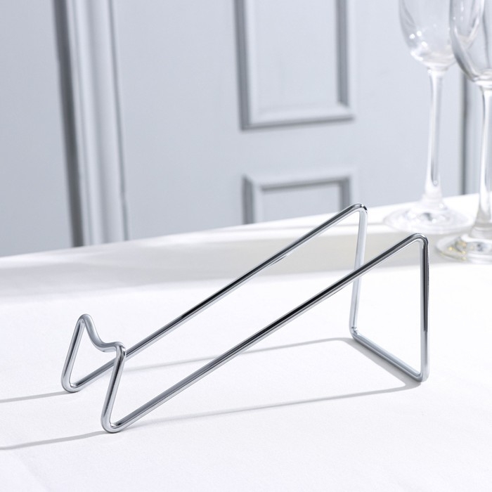 Подставка для бутылок Доляна «Минимал», металл, 18×7,5×8 см, цвет хромированный Подставка для бутылок Доляна «Минимал», металл, 18×7,5×8 см, цвет хромированный