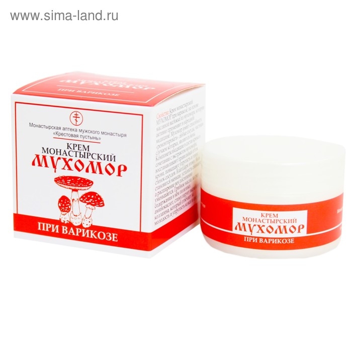 Монастырский крем при варикозе «Мухомор» Монастырский крем при варикозе «Мухомор»