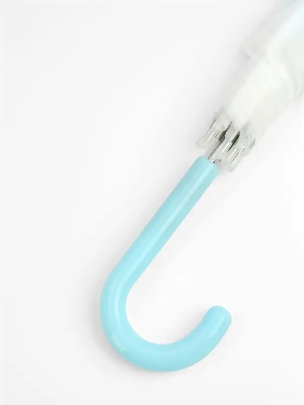 Зонт - трость детский &laquo;Градиент&raquo;, полуавтоматический, 8 спиц, R=46/52 см, d=92 см, голубой