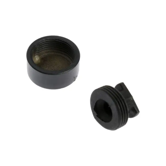 Зеркалодержатель ТУНДРА LIGHT, d=17 мм, без сверления, черный, пластик, 4 шт.