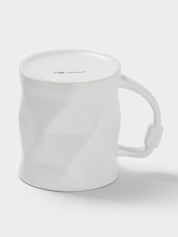 Кружка Доляна "Геометрия" 12,5х9х10 см, цвет белый