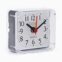 Часы - будильник настольные &laquo;Соломон&raquo;, дискретный ход, 6&times;6 см, от батареек АА