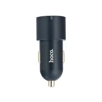 Переходник автомобильного зарядного устройства на 2 Type-C PD45W + USB QC3.0 NZ6 HOCO черный