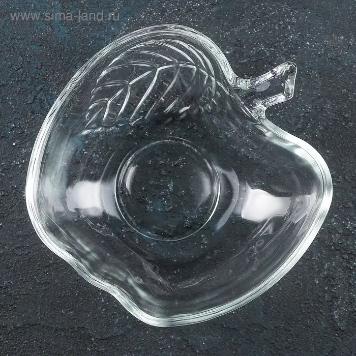 Соусник стеклянный «Яблоко», 100 мл, 12×12×4 см Соусник стеклянный «Яблоко», 100 мл, 12×12×4 см