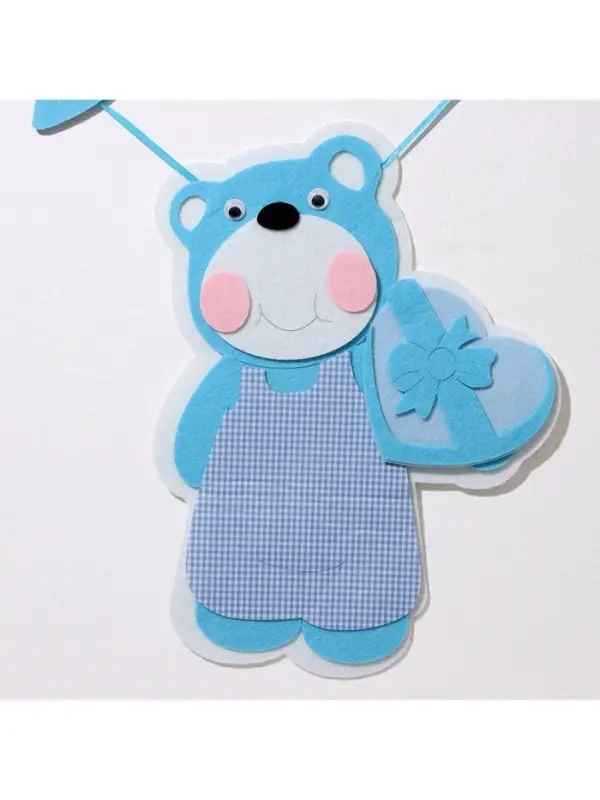 Украшение на гендер пати &laquo;Подвеска Мишка It's a Boy&raquo;, 30.5&times;30.5&times;49 см, голубое