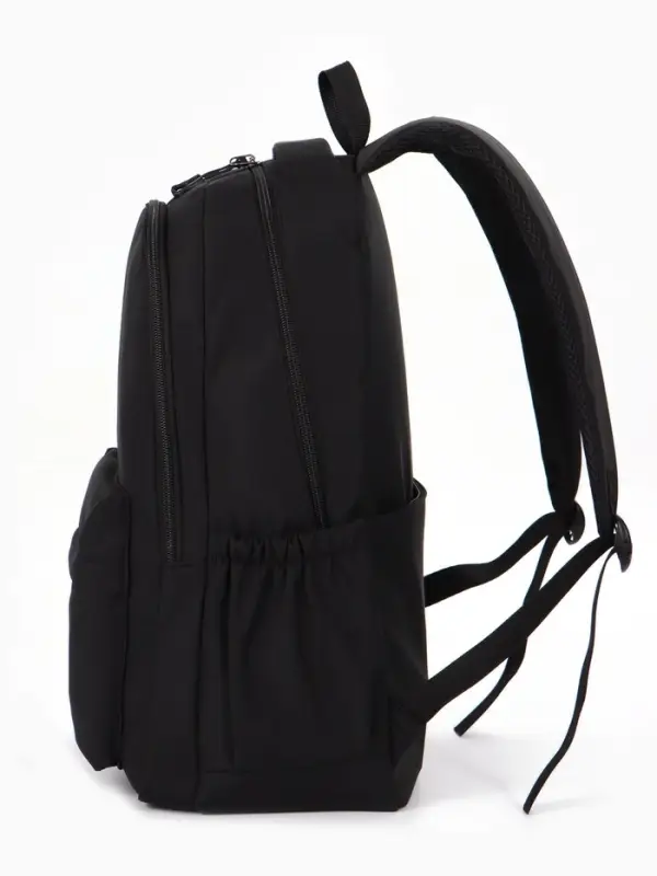 Рюкзак школьный, 2 отделения, 4 кармана, 31&times;14&times;46 см, чёрный