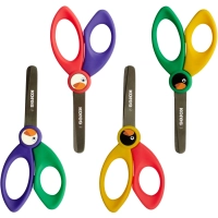 Ножницы детские Kores Birdy,125мм,с пластик. ручками, тупоконечные, ассорти