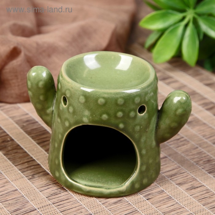 Аромалампа керамика Аромалампа керамика "Кактус" МИКС 7,7х12х8,2 см