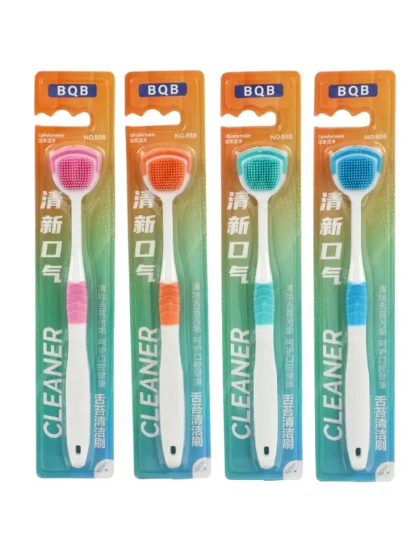 Скребок для чистки языка COBQB пластиковый, микс