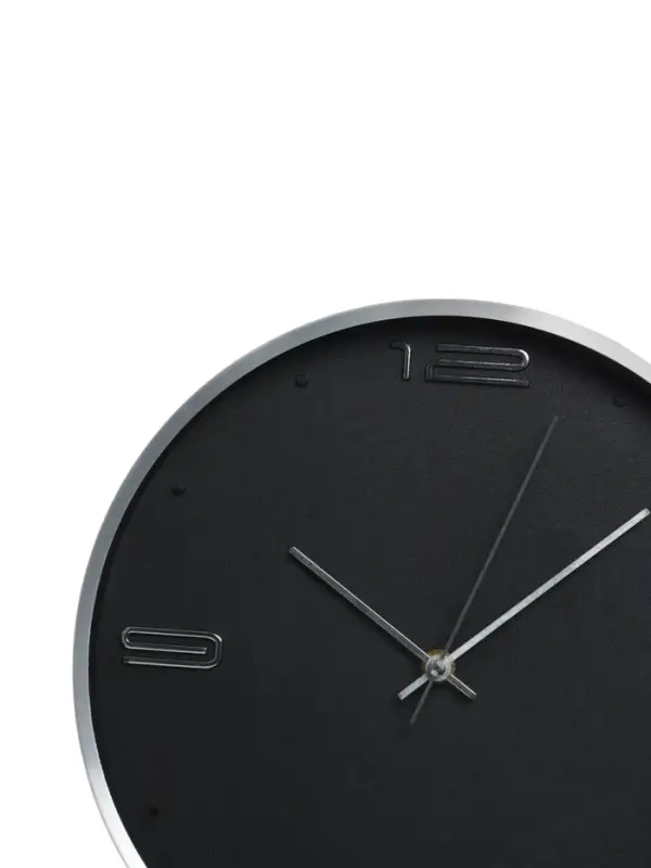 Часы настенные классические &laquo;Марша&raquo;, d=30 см, 30&times;30&times;4 см, чёрные