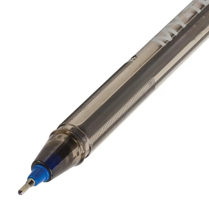 Ручка шариковая масляная Pensan My-Tech, узел-игла 0.7 мм, чернила синие + дисплей
