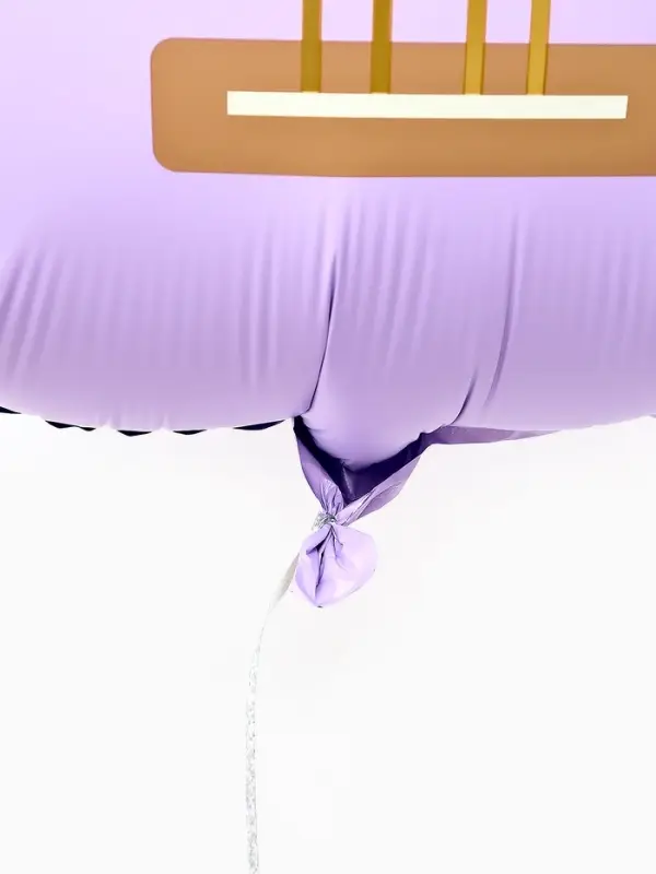 Воздушный шар фольгированный 35" "Гитара" цвет сиреневый