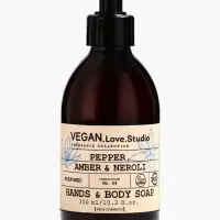 Набор женский VEGAN.Love.Studio  "Pepper, Amber, Neroli": гель для душа 300 мл + мыло для рук 300 мл