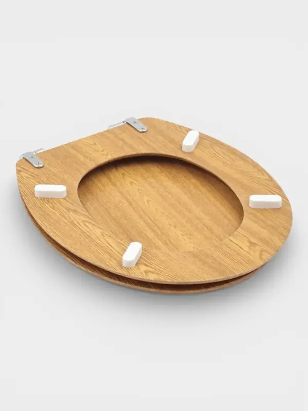 Сиденье для унитаза, 45&times;36&times;5 см, натуральное дерево