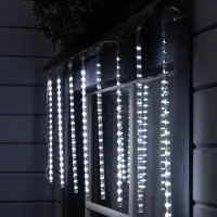 Гирлянда &laquo;Сосульки&raquo; 3&times;0.5 м, IP44, прозрачная нить, 288 LED, свечение белое с эффектом стекания, 12 В