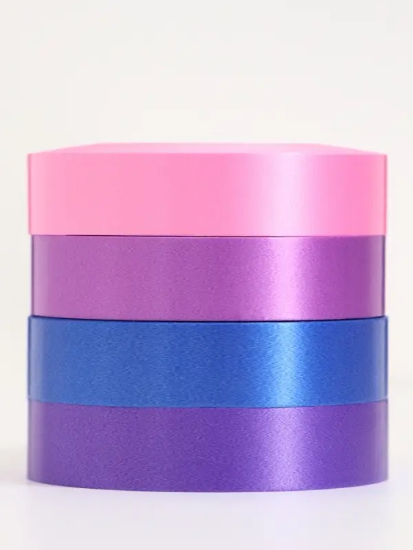 Лента упаковочная для декора и подарков, сиреневый МИКС, 2 см &times; 45 м