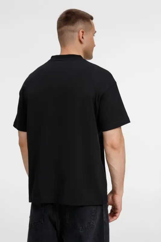 Футболка оверсайз унисекс Sinkopa, черная, размер XS/S