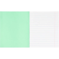 Тетрадь  в зеленом офсете 12 л.,узкая линия уп. по 20 шт.,100% белизна